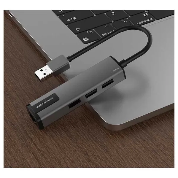 Yuanxin X-2518A Tri USB Multi-Interface Lan Adapters – View 3