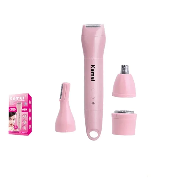 Kemei KM-1916 Rechargeable 4 in 1 lady Trimmer and Shaver – View 3