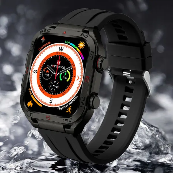 Naviforce NT11 IP68 Waterproof Sport Smart Watch – Color: Black – View 2