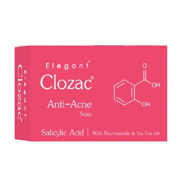 Clozac Anti Acne Soap with Nicotinamide & Tea Tree Oil – 75g  – View 1