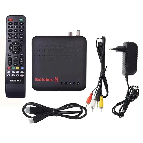 Hellobox 8 Set Top Box H.265 TV Receiver – View 2