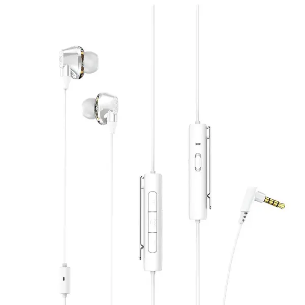  Baseus H08 Wired Immersive Virtual 3D In-ear Gaming Earphone – Color: White – View 2