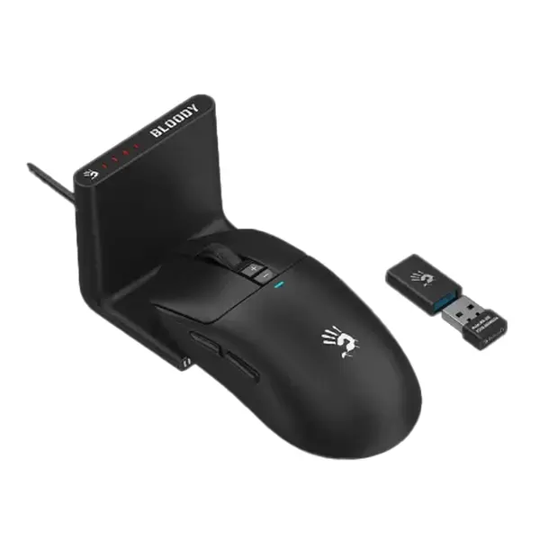 A4tech Bloody R72 Ultra Duo Dual Mode Wireless Gaming Mouse – Color: Black – View 2