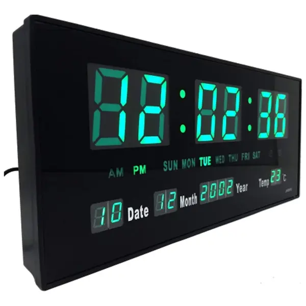 LED JH3615 Digital Display Wall Clock With Alarm Function – View 3