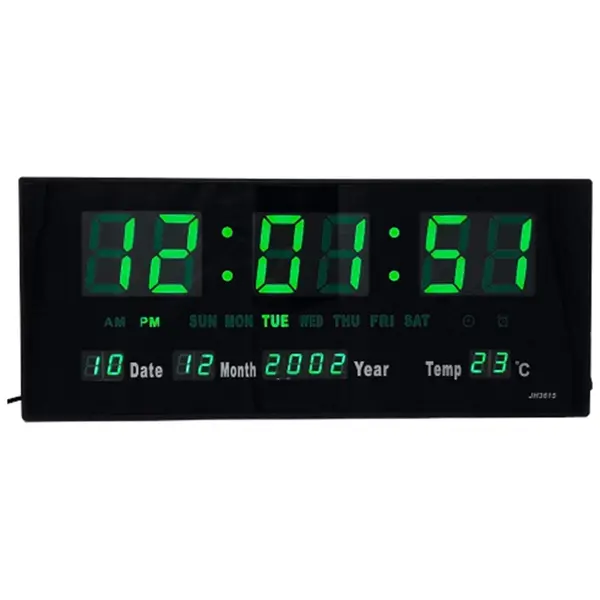 LED JH3615 Digital Display Wall Clock With Alarm Function – View 2
