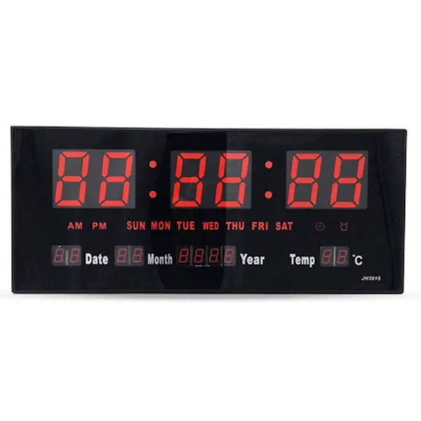 LED JH3615 Digital Display Wall Clock With Alarm Function – View 1