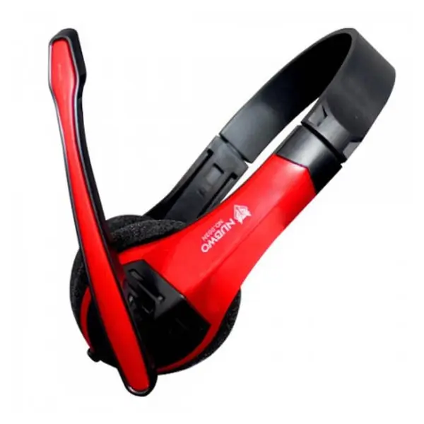 HAVIT HV-H2105D 3.5mm Wired Headphone With Mic – Color: Red – View 2