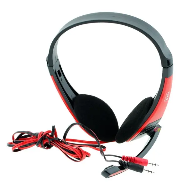 HAVIT HV-H2105D 3.5mm Wired Headphone With Mic – Color: Red – View 3