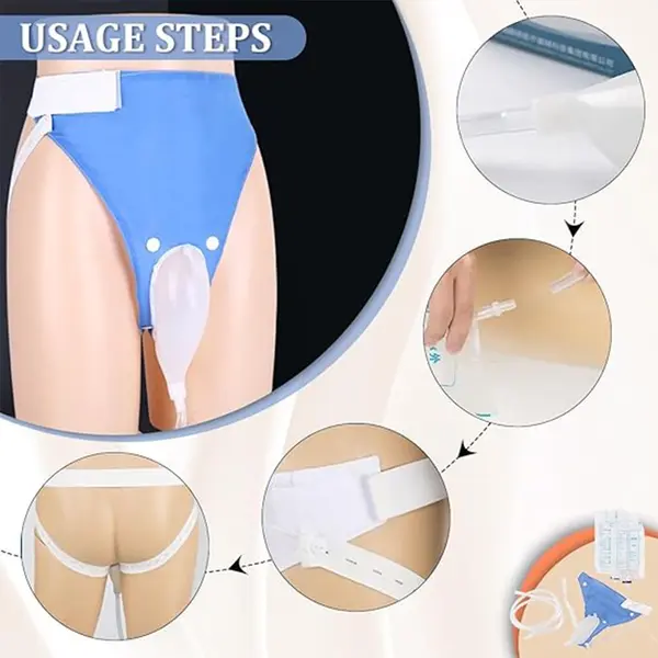 Urine Cup - 1000 ml Collection Bag for Unsex Silicone Ventilated Catheter Bag – View 5