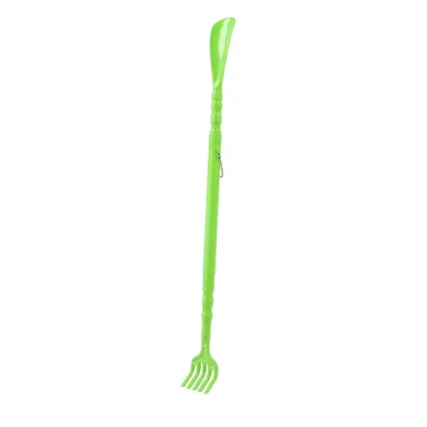  2-in-1  Back Itch Scratcher & Body Massage Stick – Color: Green – View 1