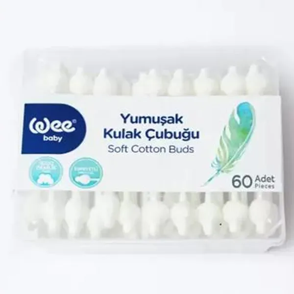 100% Cotton Wee Baby Soft & High Quality Cotton Buds 60Pcs – View 2