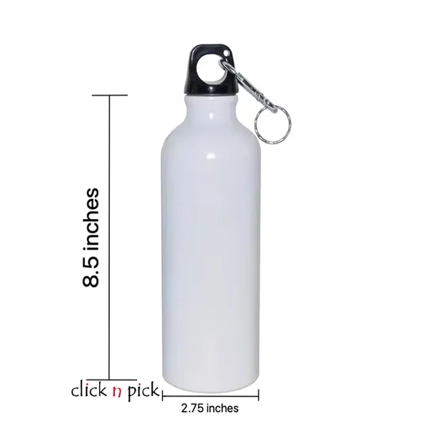 750ml Solid Plain body Aluminum Hot & Cold Flask – Capacity: 750 ml, Color: White – View 3