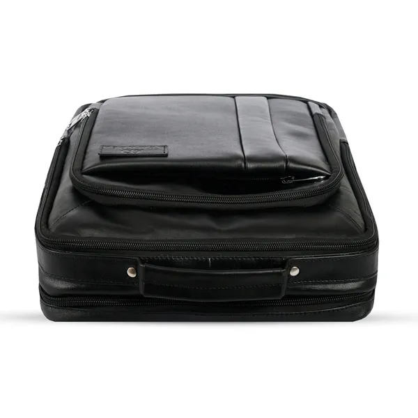 3G Smart Waterproof Stylish 3 in 1 Leather Backpack – Color: Black – View 4