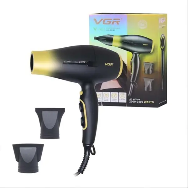 VGR V-461 2000w Foldable Low Noise Professional Hair Dryer  – Color: Pink – View 2