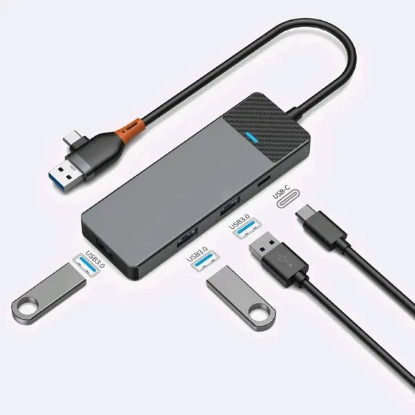 WiWU A431C Linker 4 in 1 USB Hub – View 2