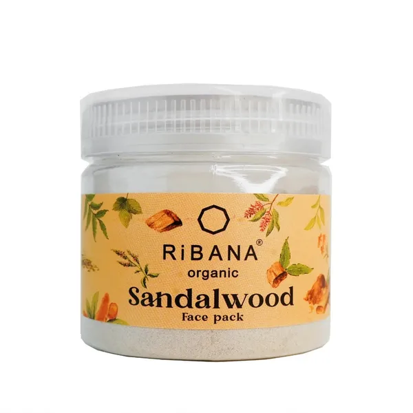RiBANA Sandalwood Keeps Skin Smooth Face Pack Mask- 50gm – View 1