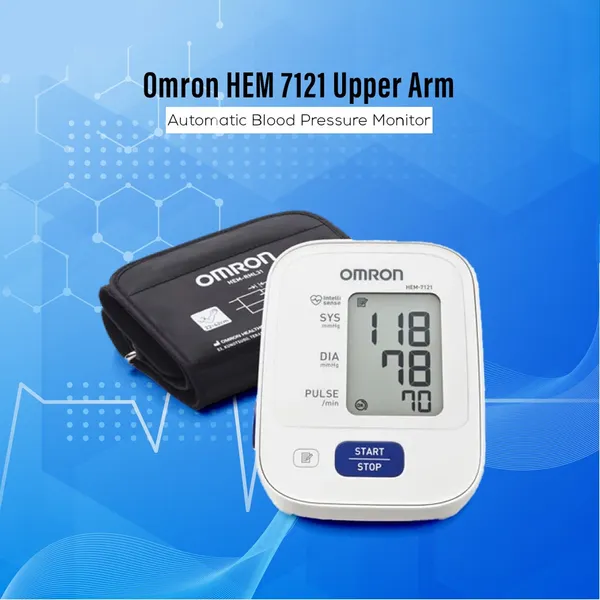 OMRON HEM-7121 Upper Arm Automatic Digital Blood Pressure Machine – View 5
