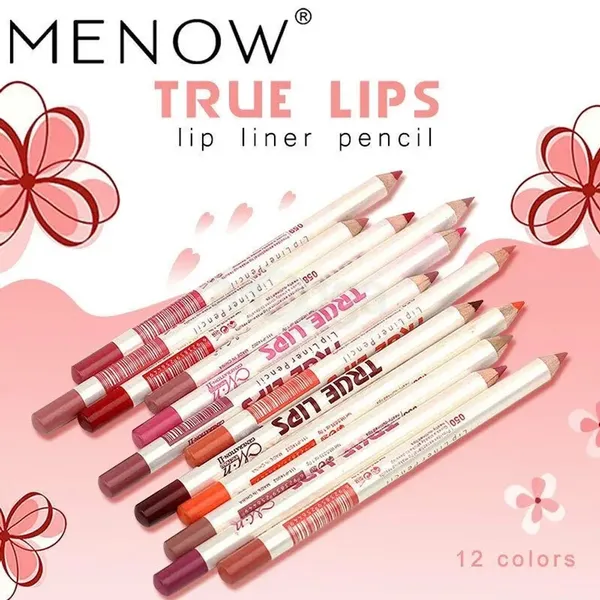 Menow True Waterproof Lips Lip Liner 12 pcs Pencil Set – View 2