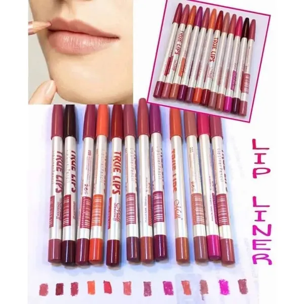 Menow True Waterproof Lips Lip Liner 12 pcs Pencil Set – View 3