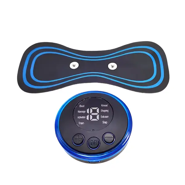 Portable EMS Mini Butterfly Electric Neck Massager Patch – View 2