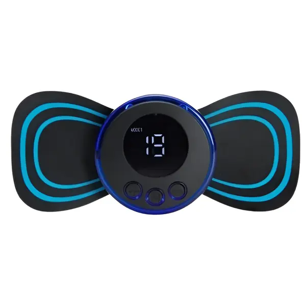 Portable EMS Mini Butterfly Electric Neck Massager Patch – View 1