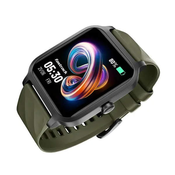 Fastrack Revoltt FS1 BT Calling Smartwatch – Color: Green – View 2