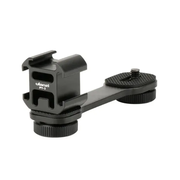 Ulanzi PT-3 Gimbal Accessories Triple Cold Shoe Mounts – View 2