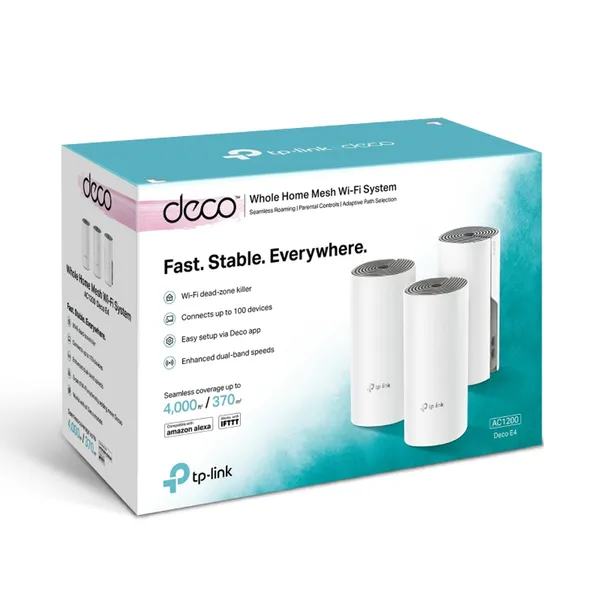 TP-Link Deco E4 AC1200 Dual-band Mesh Router (3 Pack) – View 4