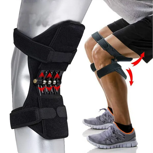 Spring Knee Support Brace with Patella Stabilizer | 2026 Knee Assistive Pads – Color: Black, Size: Free Size – View 5