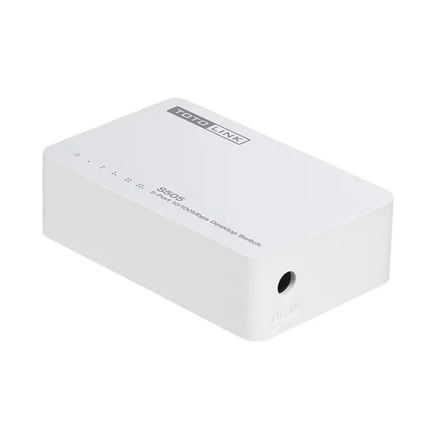 Totolink S505 5-Port 10/100Mbps Network Switch – View 2