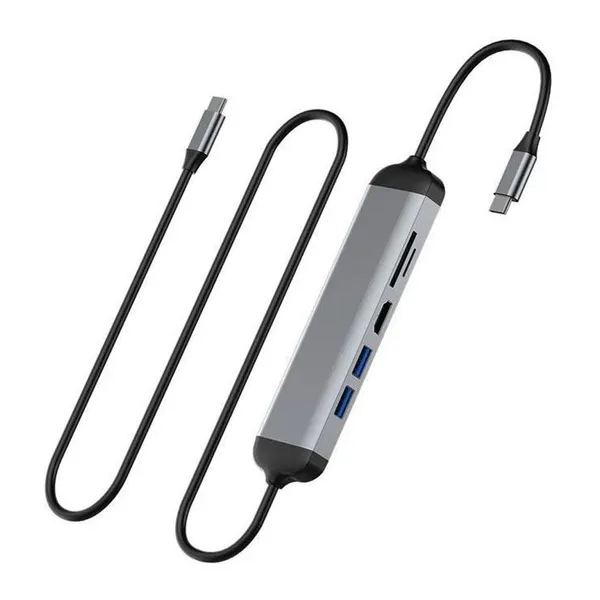 WiWu Alpha 521H 5 in 1 Type-C Hub – View 3