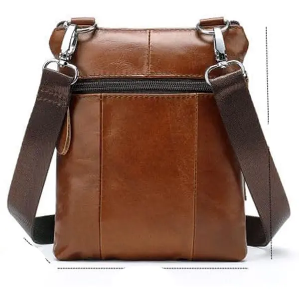 Genuine Leather Elegant Travel Waterproof Messenger Bag – View 2