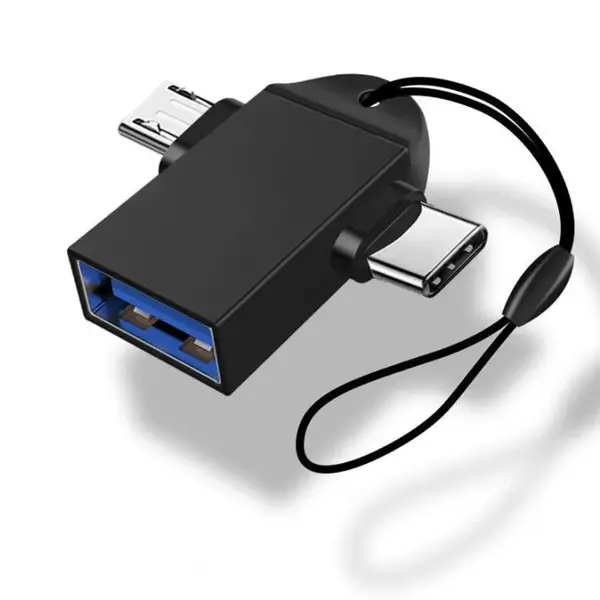 GEEOO GB8 2-in-1 Micro & Type-C USB 3.0 OTG Adapter with Seamless Connectivity – View 2