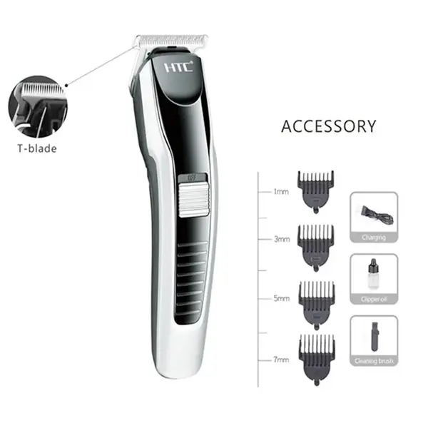 HTC AT-538 Professional Rechargeable Hair Clipper and Trimmer for Men – View 1
