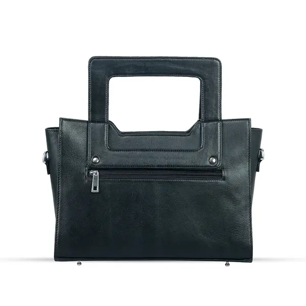 3-Layer New Luxury & Stylish Design Ladies Hand Bag – Color: Black – View 1