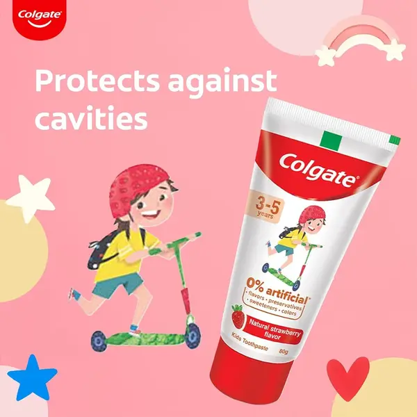 Colgate Kids 3-5 yrs Premium Toothpaste 80gm Strawberry Flavor – View 2