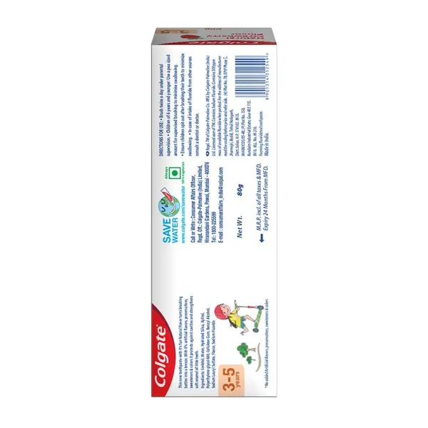 Colgate Kids 3-5 yrs Premium Toothpaste 80gm Strawberry Flavor – View 7