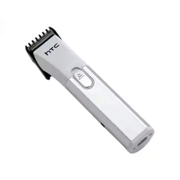 HTC AT-1107B Hair Trimmer Men Clipper USB Rechargeable Beard Trimmer – Color: White – View 3