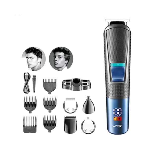 VGR V-108 Multi-Functional 10-in-1 Kit for Men Trimmer – View 4