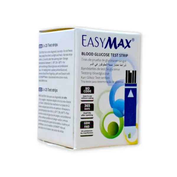 EasyMax Test Strips Pack for Diabetes Monitoring – View 3