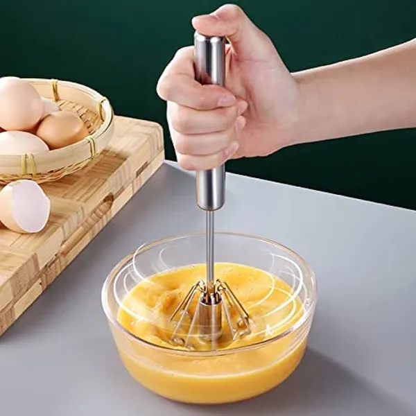Stainless Steel Push Whisk for Home Hand Blender – View 5