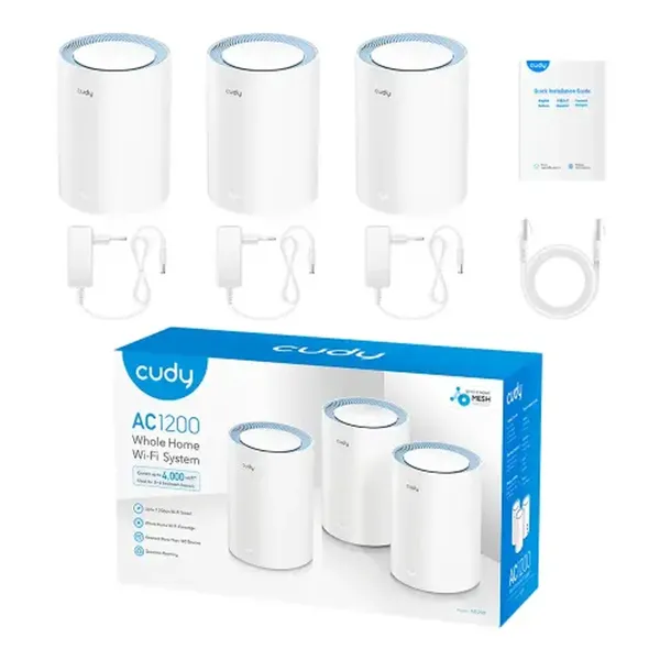 Cudy M1200 AC1200 Dual Band Mesh Router (3 Pack) – View 3