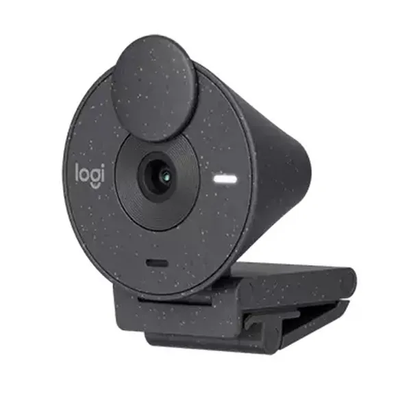 Logitech BRIO 300 Full HD 1080p 2MP Webcam – Color: Black – View 2