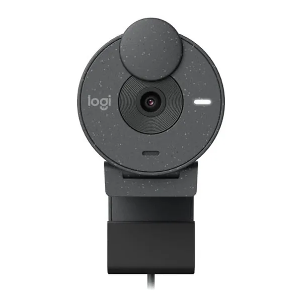 Logitech BRIO 300 Full HD 1080p 2MP Webcam – Color: Black – View 3