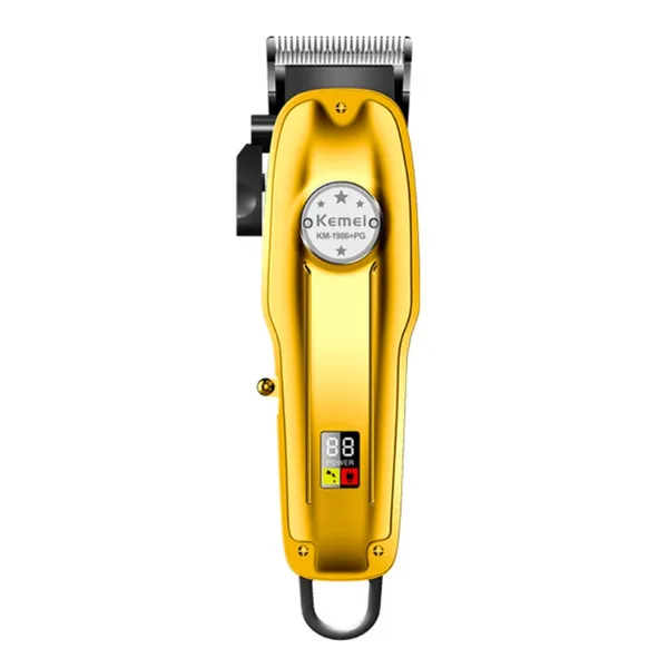 Kemei KM 1986 + PG Professional Trimmer Hair Clipper Cordless – Color: Gold – View 4