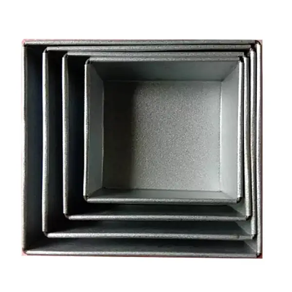 4 Pcs Set 6, 8, 10, and 12 Inch Square Shape Mold Cake Maker – View 3