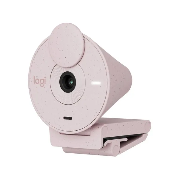 Logitech BRIO 300 Full HD 1080p 2MP Webcam – Color: Pink – View 3