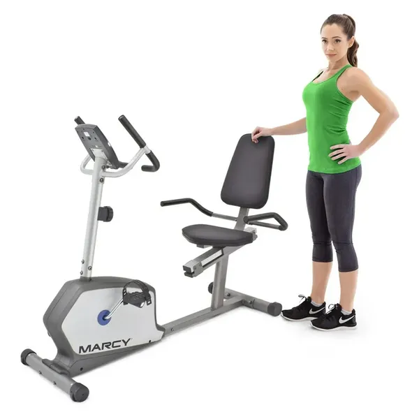 Marcy NS-1201R Recumbent Step-through frame design for easier entry and exiting Exercise Bike – View 2