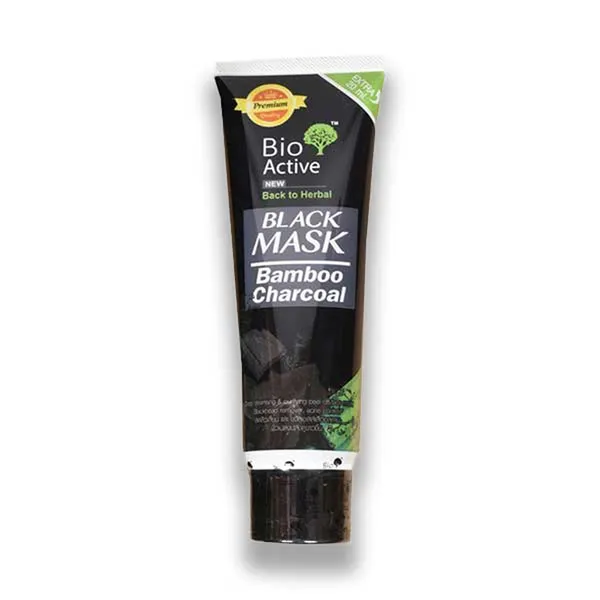 Bio Active Bamboo Charcoal & Aloe Vera Black Mask 80ml – View 2