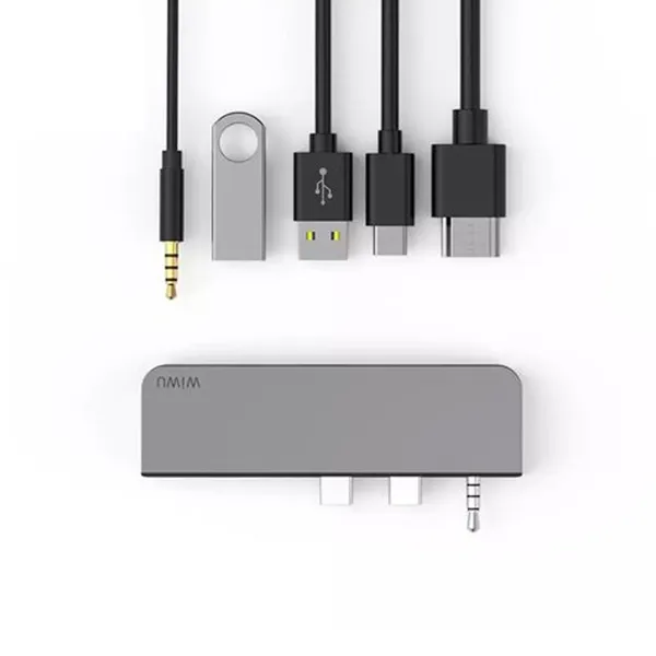 WiWU Alpha M X Pro 5 in 1 Laptop Adapter Dongle – View 3